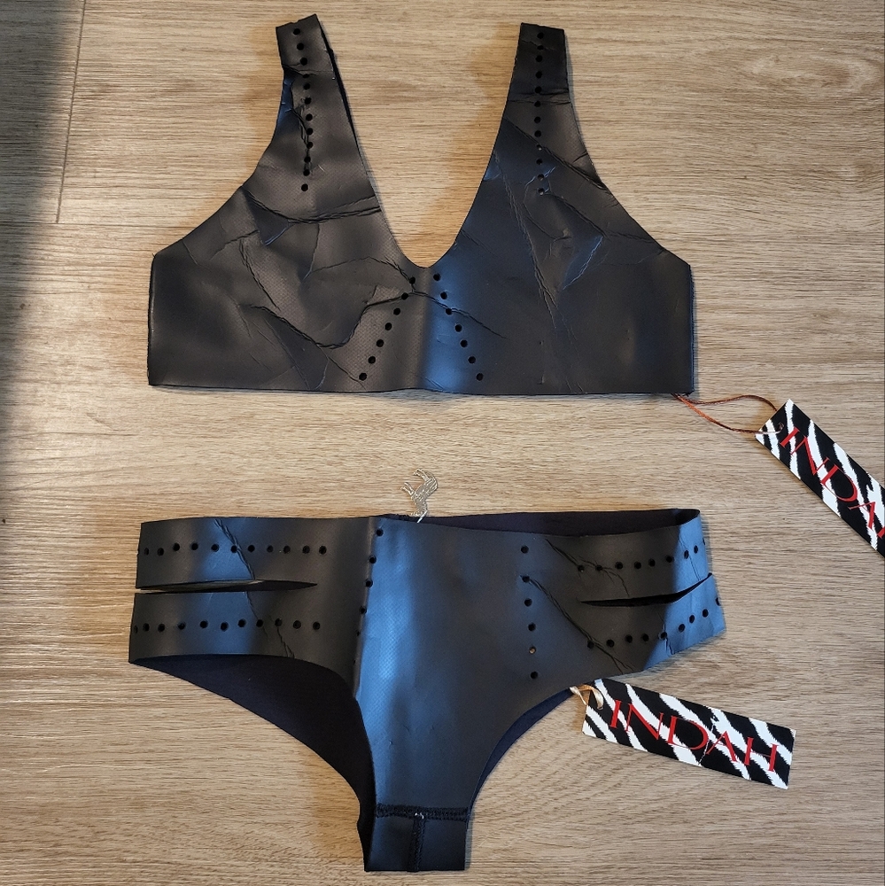Indah Black Cutout Bikini Set